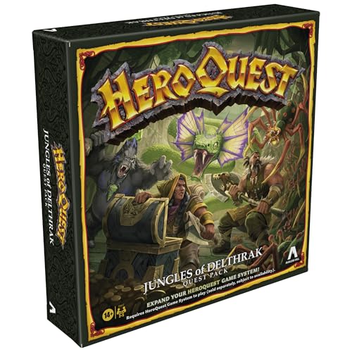 Avalon Hill HeroQuest Jungles of Delthrak Quest Pack, Requires HeroQuest Game System to Play, Roleplaying Games - English Version