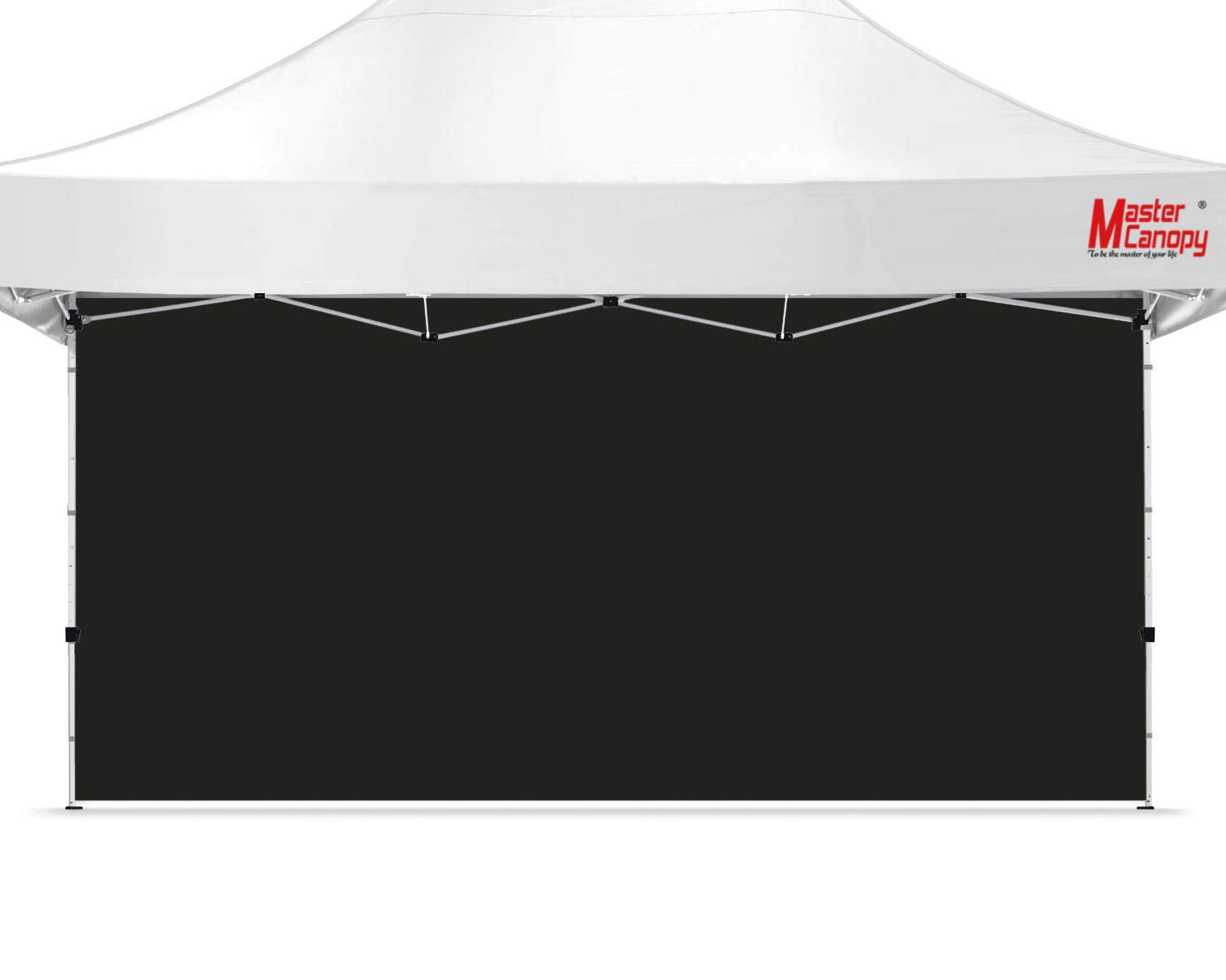 MASTERCANOPY Instant Gazebo Sidewall Panels Sunwall for 3x3M Pop Up Gazebo,1 Piece,Black