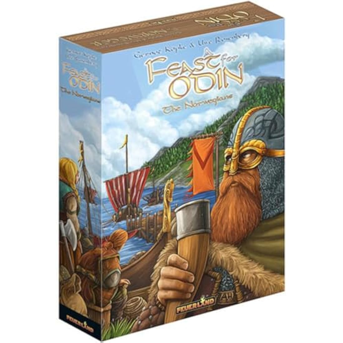 Feuerland Spiele, A Feast for Odin: The Norwegians, Board Game Expansion, Ages 14+, 1-4 Players, 30-120 Minutes Playing Time