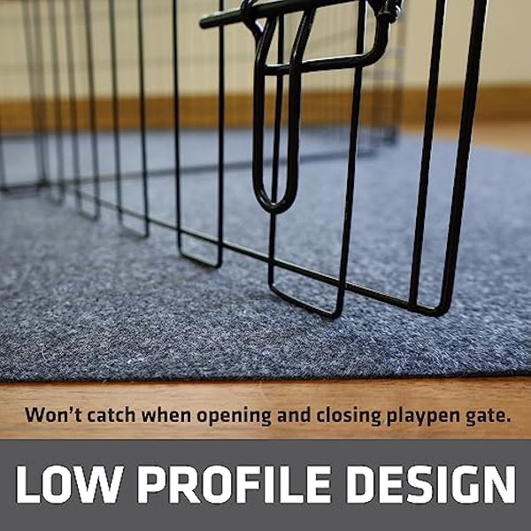 Drymate Dog Playpen Mat, Absorbent, Waterproof, Non-Slip, Machine Washable, XL Size (60” x 74”), Reusable Puppy Pad for Training, Whelping, Housebreaking, Incontinence, and Crate/Kennel (USA Made)