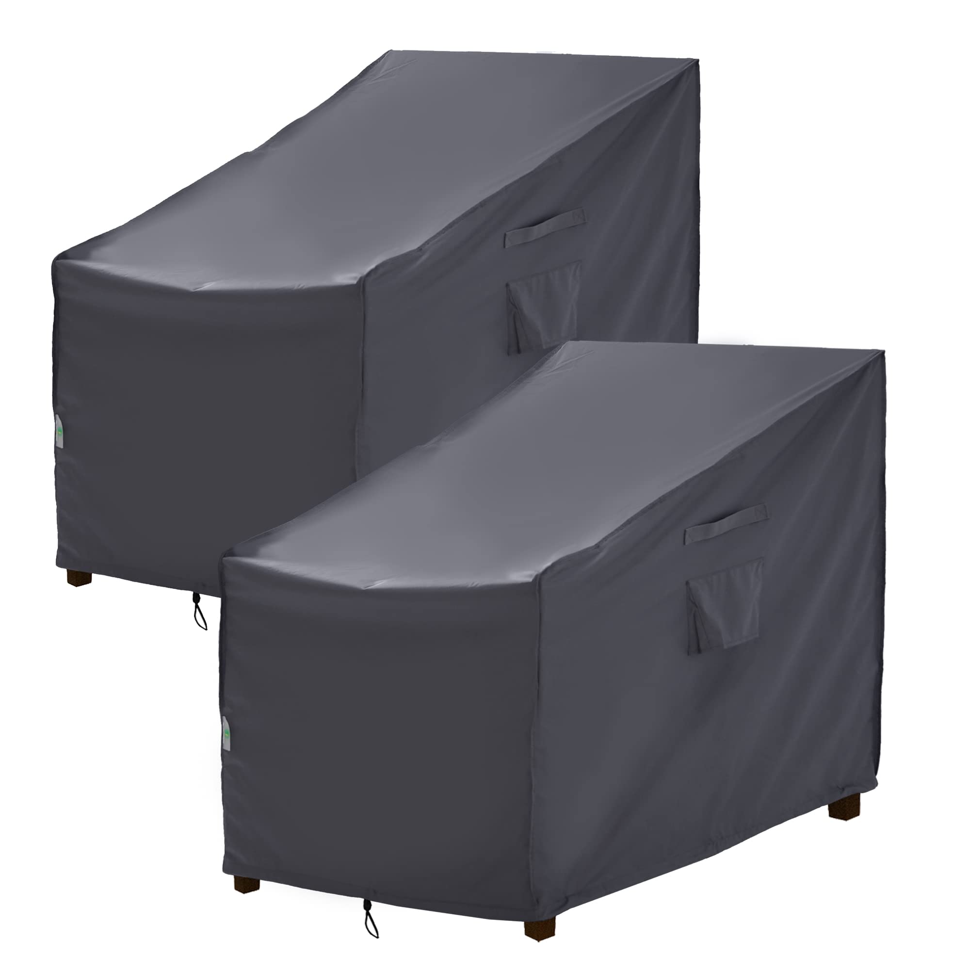 F&J Outdoors Garden Chair Covers, 2Pack 89x99x89cm Deep Seat Lounge Chair Rocking Chair Adirondack Chair Cover Waterproof UV Resistant Outdoor