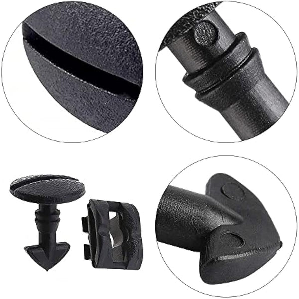 6 Pairs Rear Bumper Tow Eye Cover Inserts Fasteners Rear Bumper Tow Cover Clips Car Retainer Clips Trim Panel Bumper Clips for Car Panel Trim Maintenance