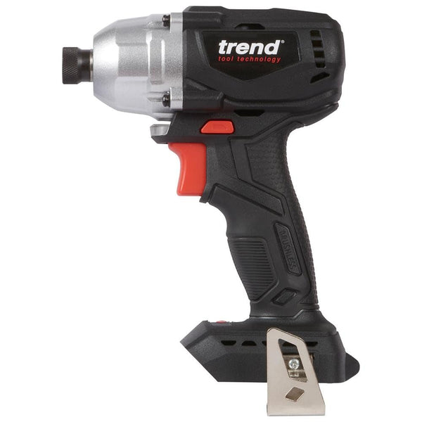 Trend 18V Cordless Brushless Impact Driver with High Performance Motor & Two Speed Settings, Bare Tool (Battery & Charger Sold Separately), T18S/IDB