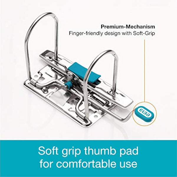 Elba A4 Extra Large Capacity Lever Arch Files, ELBA, Black, Pack of 3 Folders, Paper on Board