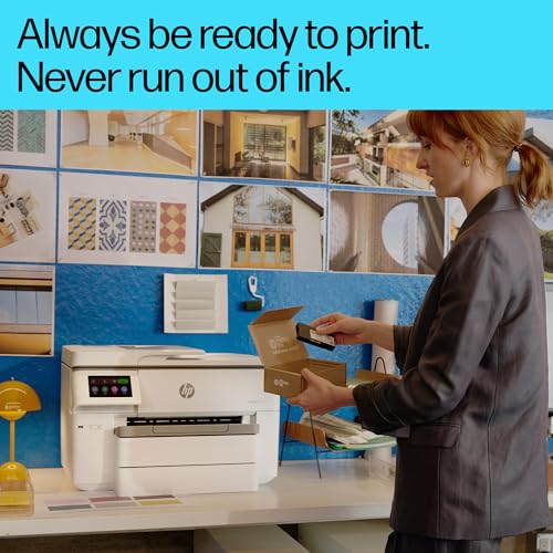 HP OfficeJet Pro 9730e All-in-One Printer | Colour | for Small Office | Wireless | Print, Scan, Copy, ADF | Up To A3 | 2 Tray | 6 months free Instant Ink limited time only