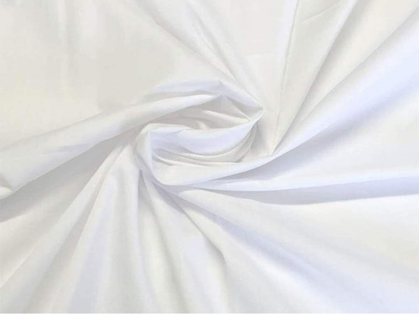 Plain White 100% Cotton Fabric for Arts & Crafts, Dressmaking, Quilting, Sewing, Bedding, Pillowcases, Bunting - 150 CM Extra Wide by BURLAS (White,