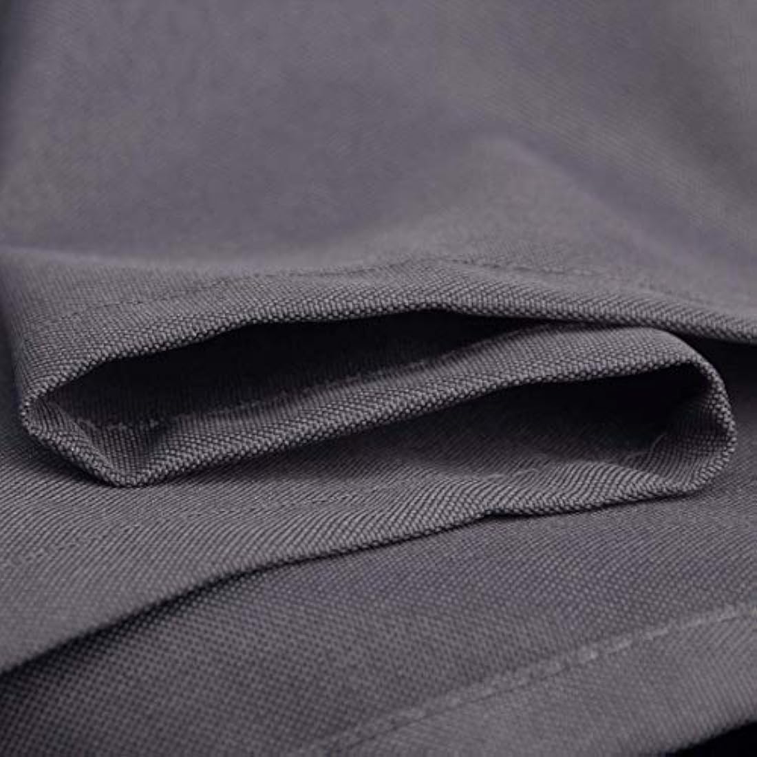 homehold Charcoal Grey Shower Curtain With Hooks, 240cm Wide By 200cm Long Polyester Waterproof Bathroom Curtain