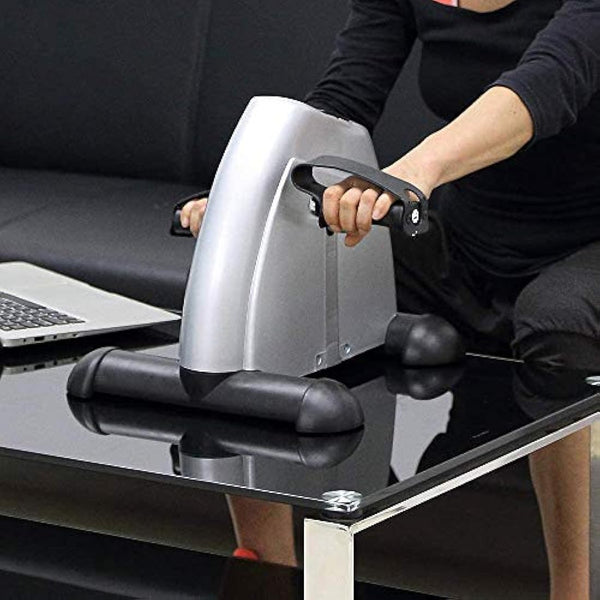Mini Exercise Bike Pedal Exerciser Resistance Cycle Indoor Gym Office Fit