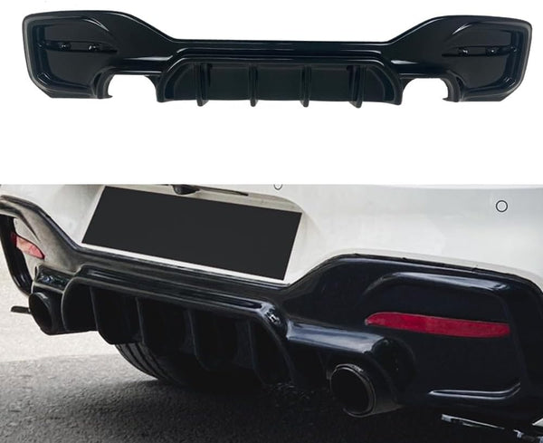 Rear Valance Diffuser compatible with BMW 1 Series F20 / F21 M-Power Facelift 2015-2019