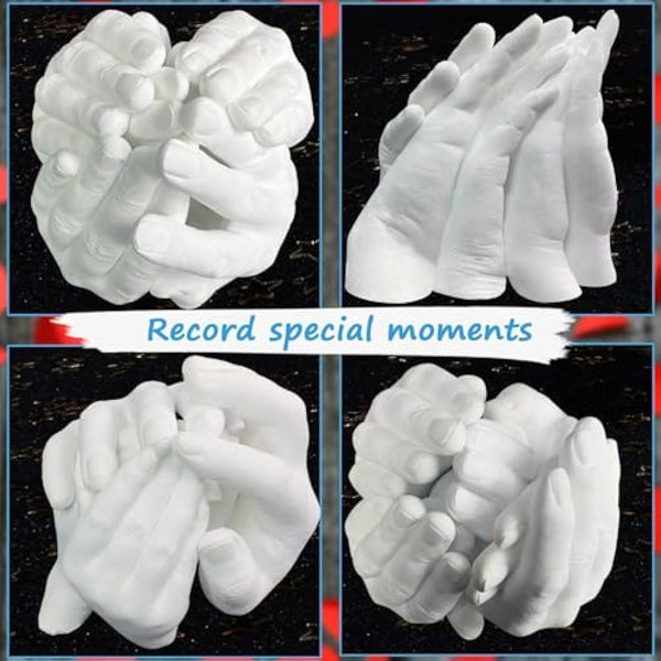 Family Hand Casting Kit Couples & Hand Molding Kit Family, Hand Mold Kit for Family by (Cast Up to 6 Hands)