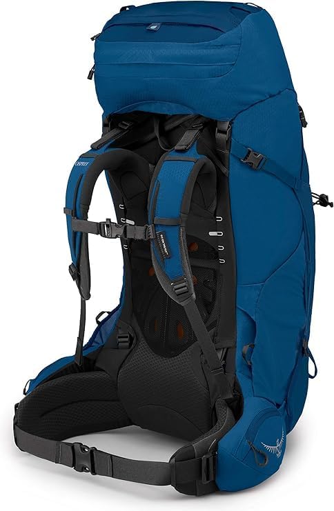 Osprey Aether 65 Men's Backpacking Pack Deep Water Blue - S/M
