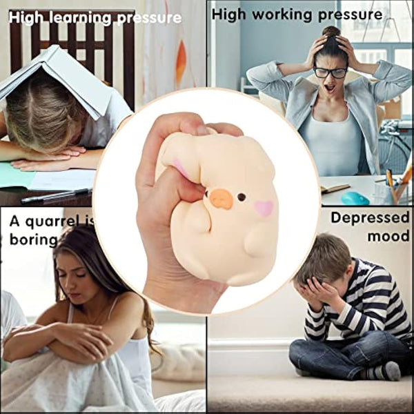 Anboor 11cm Squishies Toy Pig Shy Kawaii Squishy Animals Toy Soft Slow Rising Squeeze Pig Squish Stress Relief for Children Adults Toys