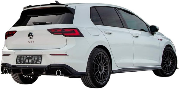 Oneway Rear Side Diffusors compatible with Volkswagen Golf VIII HB GTI 2020- - Gloss black