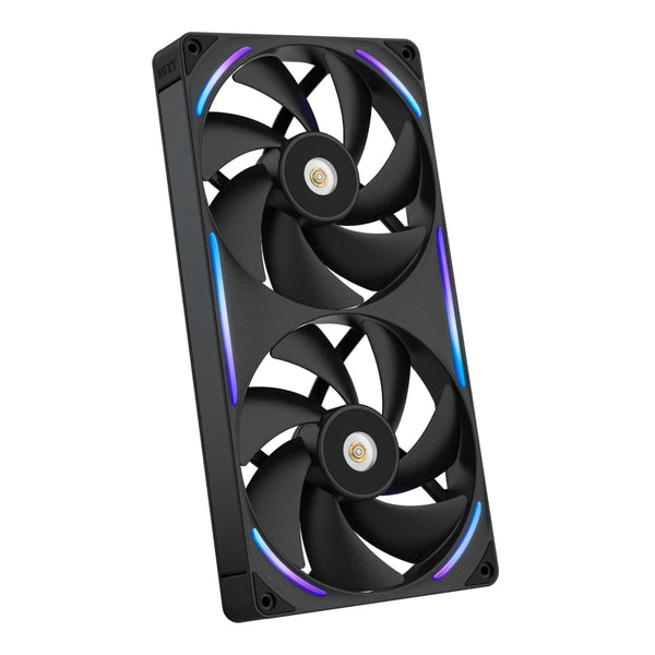 NZXT F420 RGB Core - 420mm Single-Frame Fan Unit with 3 x 140mm RGB Fans - Speed & Lighting Control - High Static Pressure & Airflow - Fluid Dynamic Bearings - 8 aRGB LEDs Per Fan - White