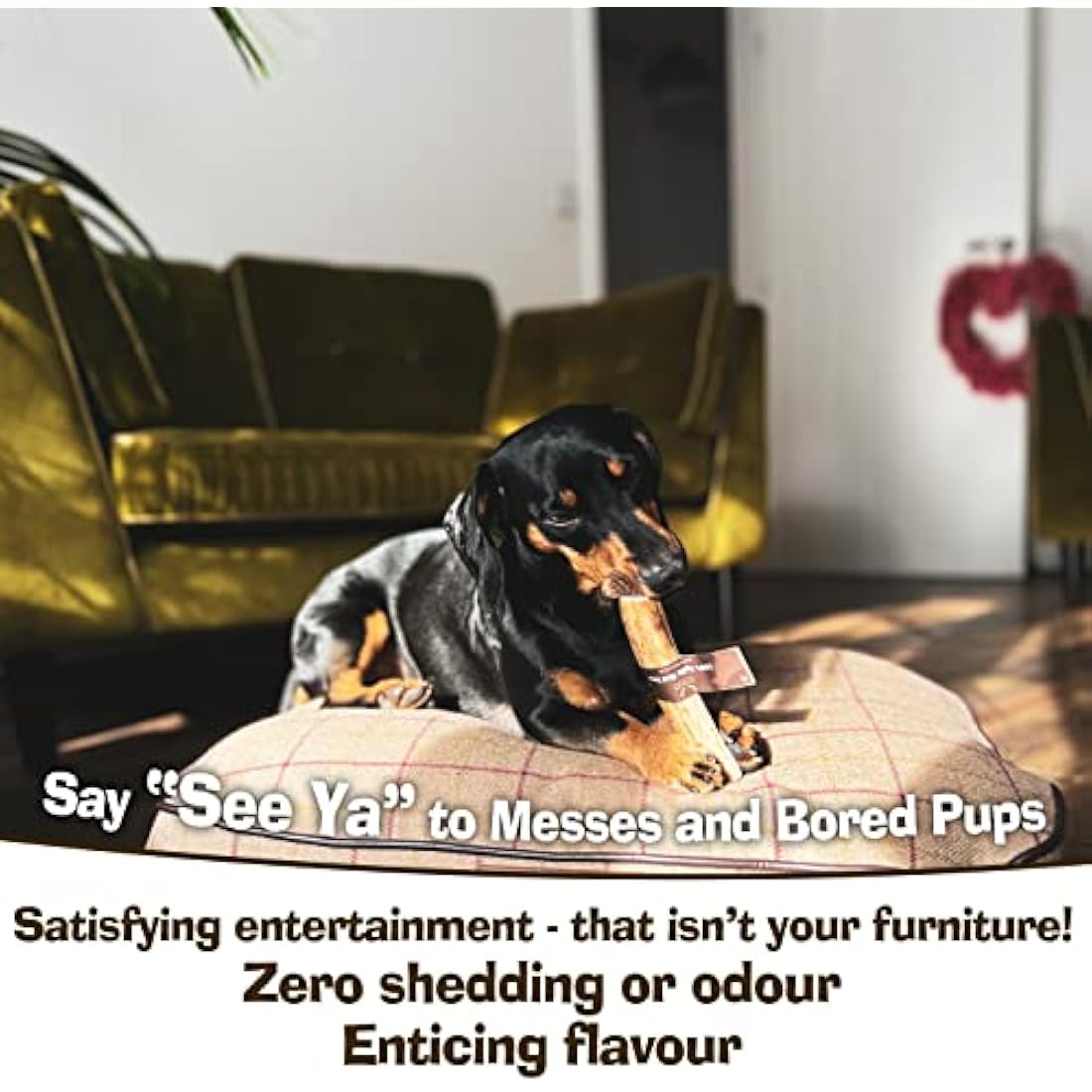 Antler Chew – Super Extra Large Antler Dog Chew (350–450g, From 17cm) | Naturally Shed & Sanded | Long-Lasting, Odourless Chew for Moderate Chewers | Supports Dental Health