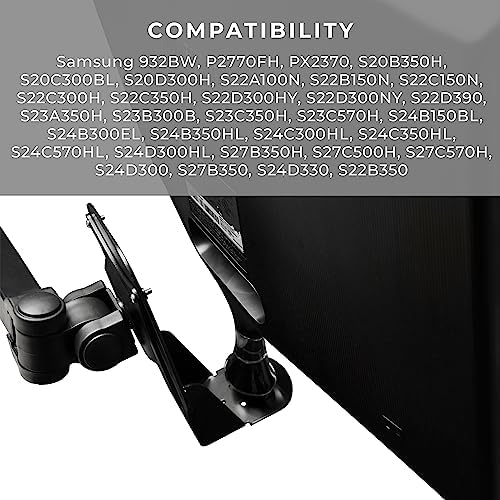 HumanCentric VESA Mount Adapter Bracket Compatible with Samsung PX2370, S23C350H, S24B300EL, S24D300, S27B350, S24D330, S22B350, and More