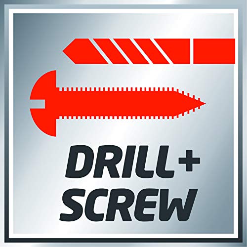 Einhell TC-ID 1000 E Impact Drill | Hammer Drill With Auxiliary Handle, Soft Grip, Speed Control | 1010W Electric Drill With Percussion Hammer Drilling Function , Red