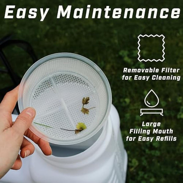 Faithfull Pressure Sprayer Knapsack - 16 Litre Capacity Garden Spray Pump with 3 Adjustable Nozzles & Service kit