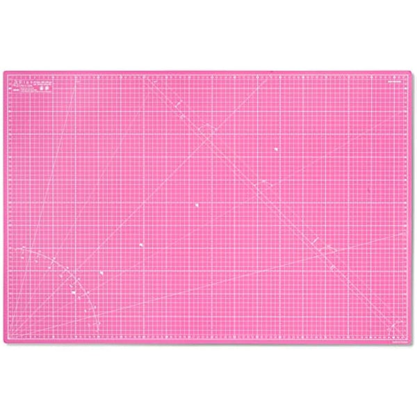 Elan A1 Cutting Mat Pink and Purple, 5-Ply Hobby Board for Crafts 90X60 CM, Large Self Healing Cutting Mat A1, Large Craft Board for Sewing
