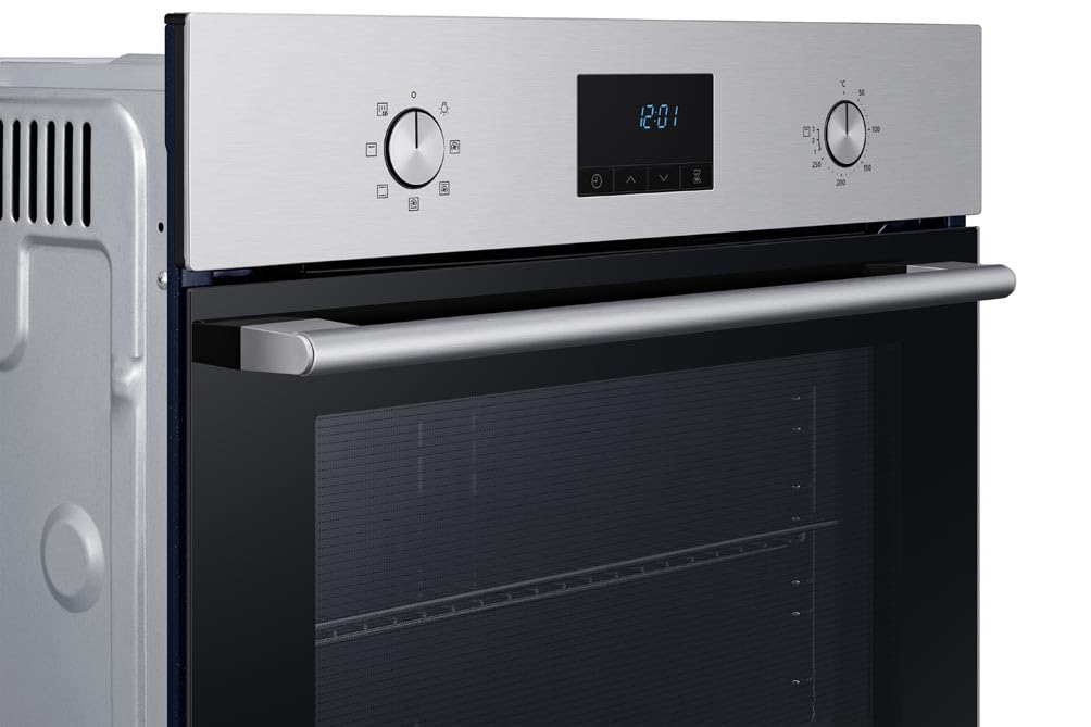 Samsung Series 4 Dual Cook Flex Smart Oven with Pyrolytic Cleaning, Colour: Stainless Steel, NV7B45305AS