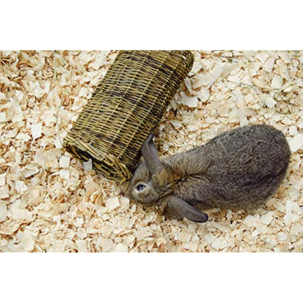 Happy Pet Small Willow Tube for Small Animals 100% Natural Gnawing Nibbling Interactive Lightweight Indoor Long Lasting Pet Treat Hideaway Toy