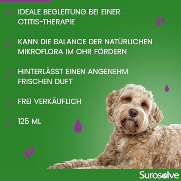 Fidavet Surosolve ear cleaner for dogs and cats 125ml