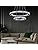 Finktonglan Modern Crystal Chandelier LED 19.7 x 11.8 inches Ceiling Pendant Light 2 Rings Adjustable Stainless Steel Lighting Fixtures Dining Room Living Room (Cool White)