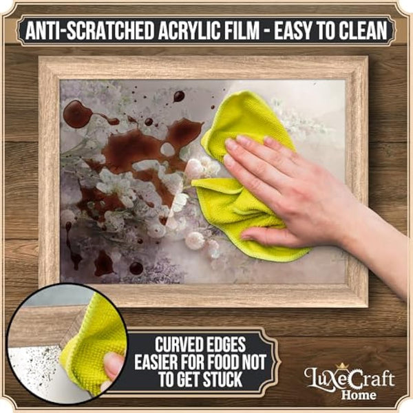 Empire Lap Tray with Bean Bag Cushion – Wooden Soft Padded Lap Tray with Cushion for Eating, Drinking & Laptop – Ideal for Breakfast, Dinner, Snacks & Work – Comfortable, Portable with Sturdy Design