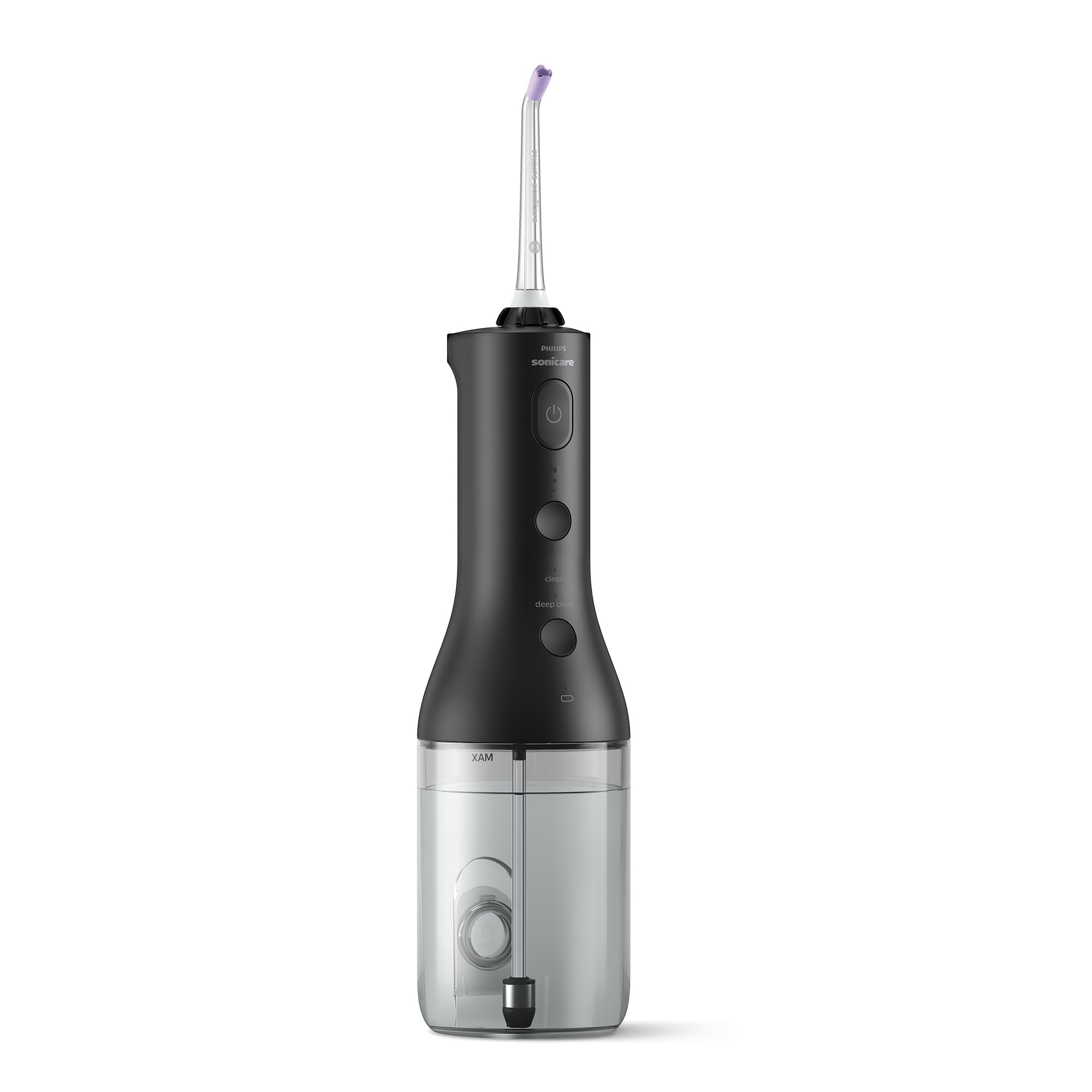 Philips Sonicare Cordless Power Flosser 3000 Oral Irrigator - Water Flosser for Teeth, Gums and Dental Care, Black (Model HX3826/33)