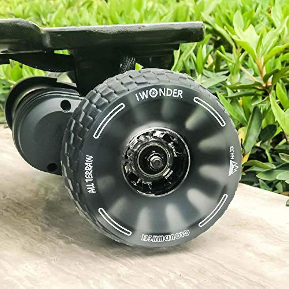 IWONDER Cloud Wheel 120mm Discovery Electric Skateboard Wheels Patented Damping Foam Core All Terrain Off Road Translucent Urethane Longboard Wheels（Not Applicable to Hub Motor