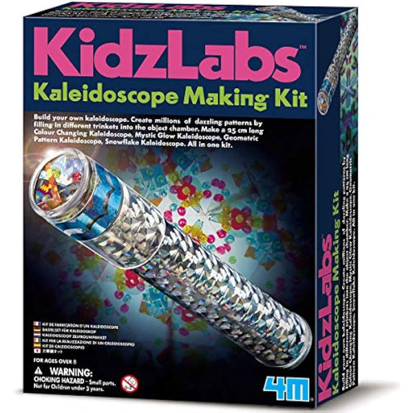 4M Kidz Labs Kaleidoscope Making Kit, Science and Activity Kit for Boys and Girls Ages 8 and Above, STEM Kit