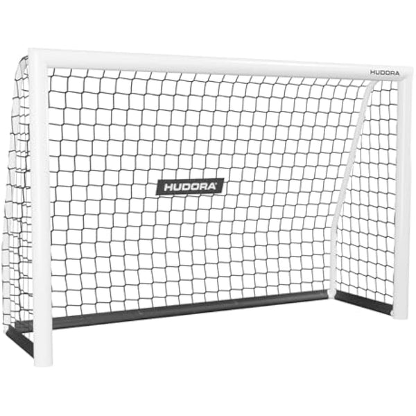 HUDORA Football Goal Advanced 120/180/240/300 I For Kids/Adolescents & Adults I Outdoor Football Goal for Garden I Weather- & Stable Soccer Training Goal with Close-Mesh Net