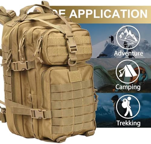 aiGear 45L Military Tactical Backpack | Lightweight Backpack Hiking Daypack | Rucksack with Molle System | for Outdoor Sports Trekking Hiking Travel Camping