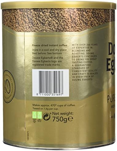 Douwe Egberts Pure Gold Instant Coffee - 1 x 750g Tin
