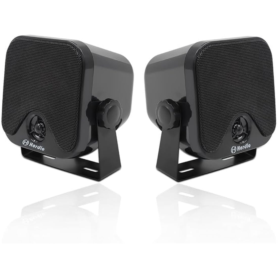 Herdio 120W Outdoor Speakers Waterproof - 4 Inches Marine Grade Mount Speakers For Home, Boat, Poolside, Patio, Indoor Outdoor