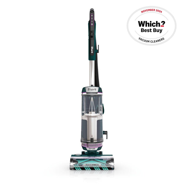 Shark PowerDetect Corded Upright Vacuum Cleaner, DuoClean Detect, Reverse Clean, Anti Hair Wrap Plus, Anti-Allergen, 8m Cord, 1.3L, Dusting Brush, Pet, Crevice, Multi Surface Tools & Bag, AZ3900UKTBK
