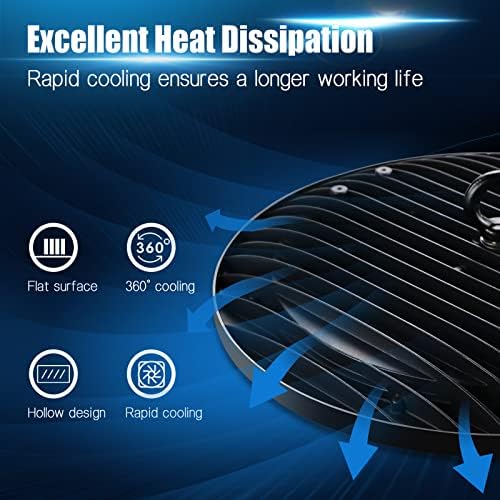 CheDux 150W UFO LED High Bay Light 4 Pack,15000LM Industrial UFO Lamp, 6000K-6500K Daylight White Ultra Thin LED Warehouse Lighting,IP65 Waterproof Commercial Bay Lighting Shop Workshop Lights