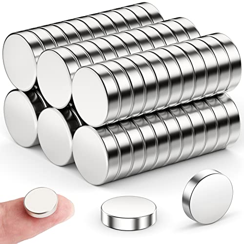 FINDMAG 50 Pcs 12 mm x 3 mm Small Magnets Strong, Fridge Magnets, Strong Magnet, Whiteboard Magnet, Tiny for Whiteboard, Magnetic Round for Crafts, Photos, Tools, Arts, DIY, School, Home, Office