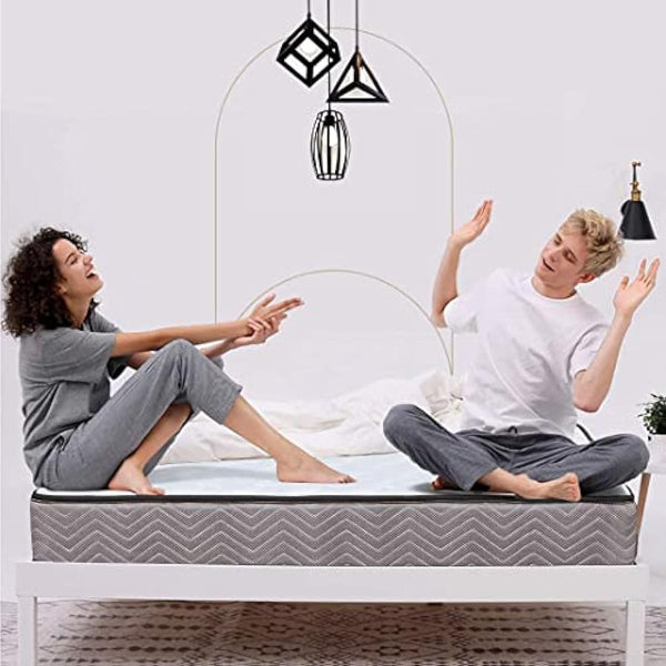 Good Nite Single Mattress 3FT Hybrid with Breathable and Skin-Friendly Fabric Medium Hard Mattress 18cm Depth 90 x 190 cm