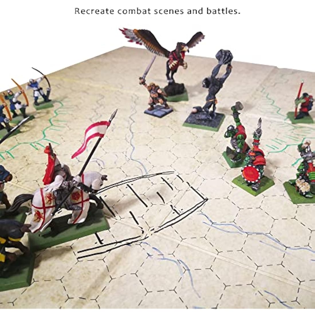 Doctor Frikistein Summoning Dungeon Grid Board | ESSENTIAL RPG – Battle – Tabletop games accessory COMPATIBLE with D&D, Pathfinder, Warhammer | DOUBLE-SIDED, REUSABLE, DURABLE AND FOLDABLE