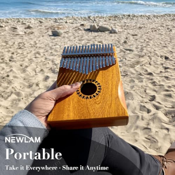 Newlam Kalimba Thumb Piano 17 Keys, Portable Marimbas Finger Piano Gifts for Kids and Adults Beginners