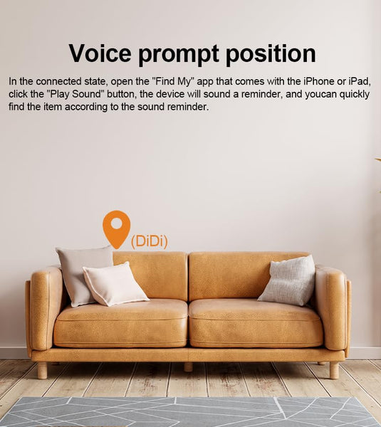 2 Pack GPS Tracker for Vehicles Work with Find My (iOS Only)-No Monthly Fee, IP69 Waterproof,Real-Time GPS Tracking Devices for Kids, Car, Keys,Luggage,Wallets,Dog,Cat,Easily Locate Lost Items(White)