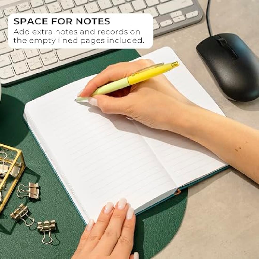 Clever Fox Password Book 2nd Edition – Hardcover Password Keeper with Laminated Alphabetical Tabs – Internet Address Notebook & Login Details Organizer Journal – 10.4x19.3cm (Dark Teal)