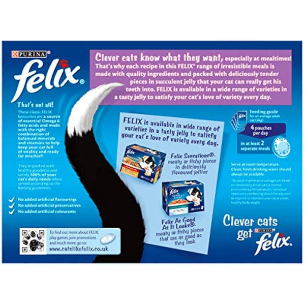 FELIX Original Mixed Selection in Jelly Wet Cat Food 12x100g