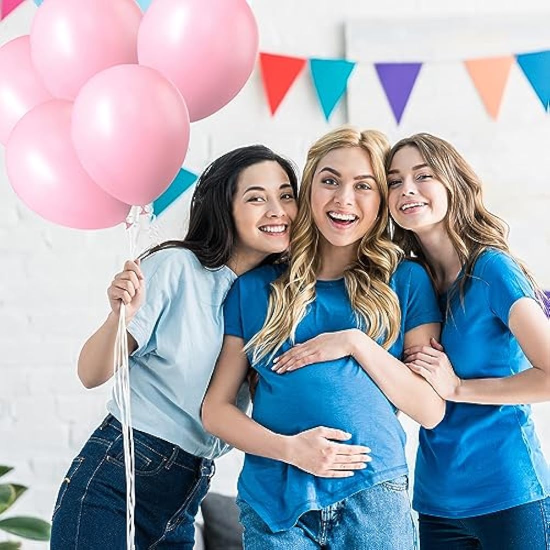 Ainiv 60 PCS Decorative Pink Balloons for Parties: 12inch Latex Macaron Style, Perfect for Pink Themed Events