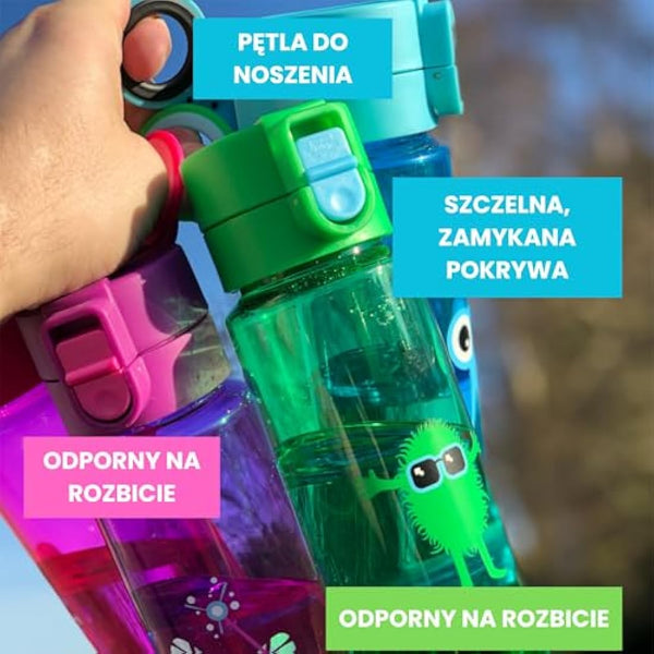 Tinc Tribal character-design Flip & Clip lockable leak-proof dishwasher safe water bottle with BPA free plastic - 500ml