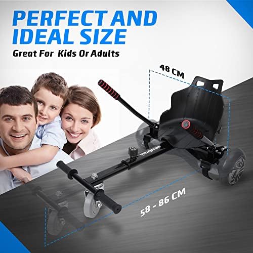 EasyCruiser - The Original Hoverboard Seat - Hoverboard with seat fits for 98% of all hoverboards 6.5-10 inch - Designed in Germany - Hoverkarts - Christmas gift for kids - Hovercart