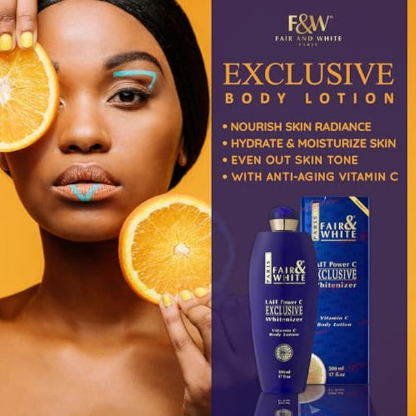 Fair and White Exclusive Body Lotion 500ml - with Vitamin C