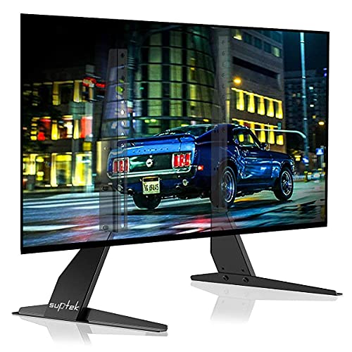 suptek Universal TV Stand, TV Leg Replacement for Most 22-65 inch LCD/LED/OLED/Plasma TVs, Adjustable Table Top TV Feet for Flat&Curved Screen, VESA up to 800x400mm, Capacity 50kgs