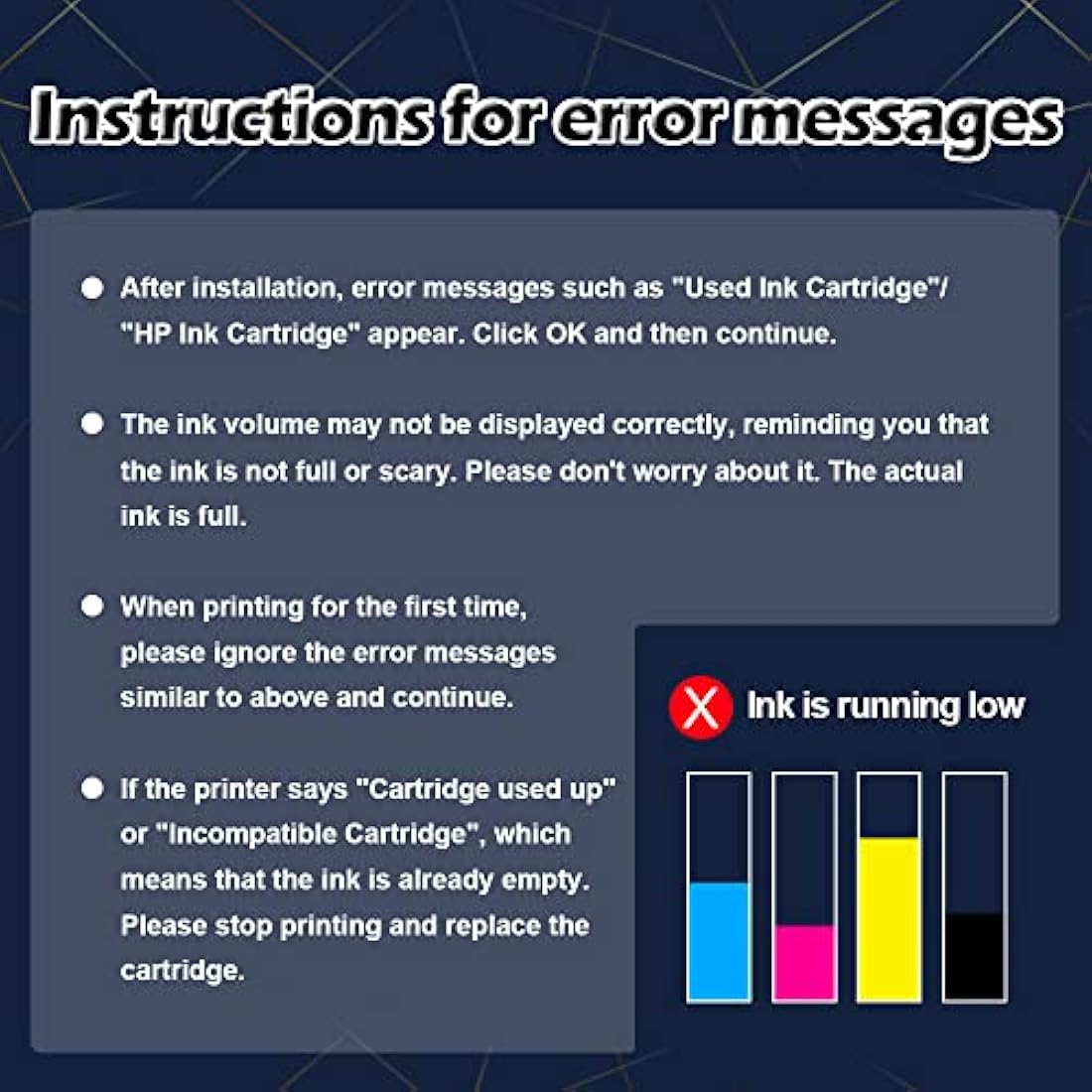 953 XL 953XL Ink Cartridges Multipack for HP 953XL Ink Cartridges,Not Affected by Upgrade, Work for HP Officejet Pro 7720 7730 7740 8210 8710 8720 8725 8730 8740 Printer (1BK 1CY 1MG 1YL) 4Pack